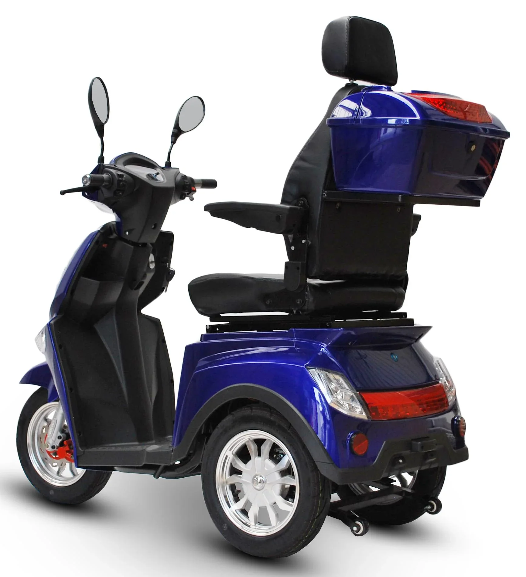 Elektromobil blau - herausnehmbarer Li-Io Akku 20 Ah - 25 km/h - 1000 Watt Seniorenmobil - 4