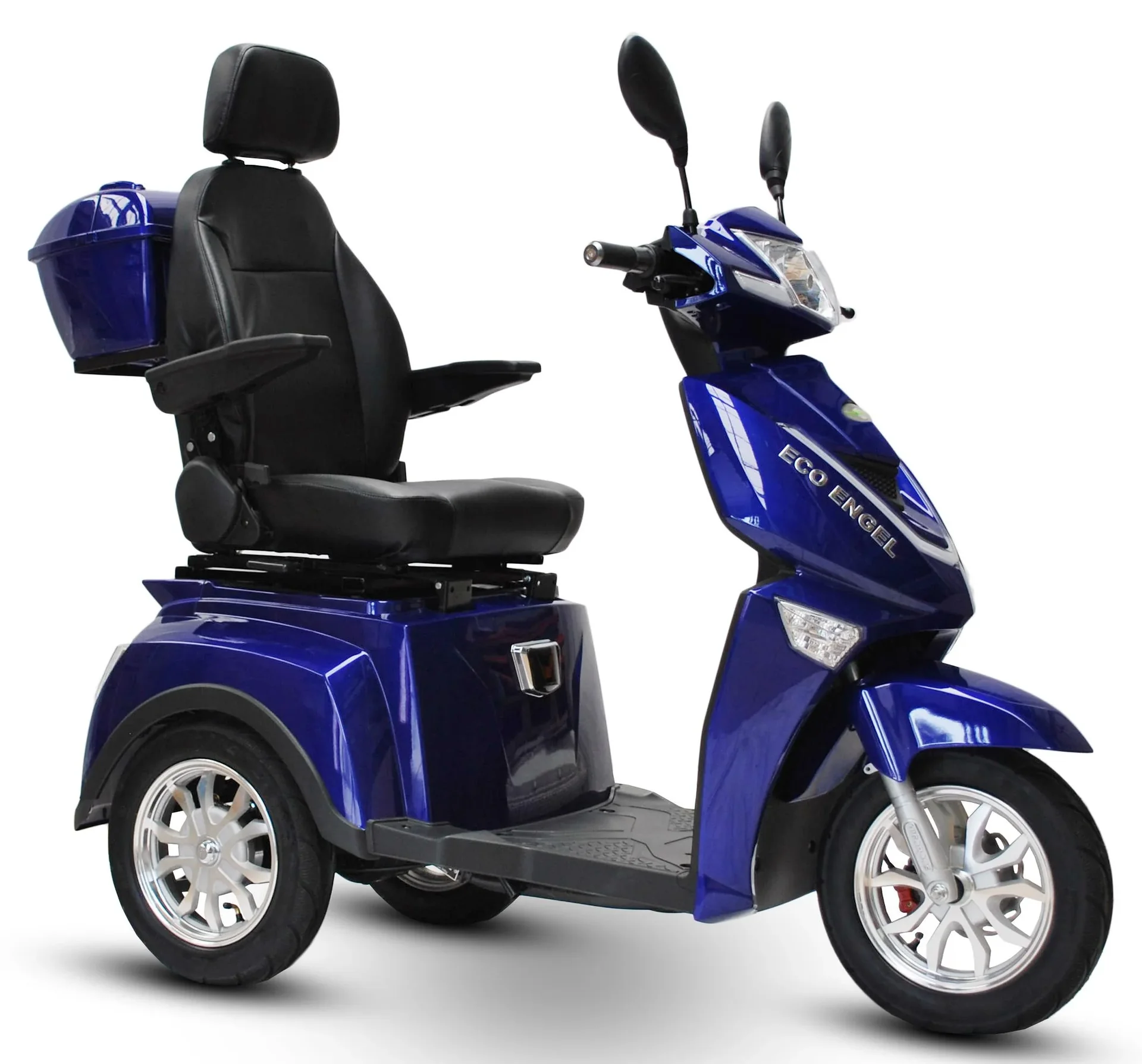 Elektromobil blau - herausnehmbarer Li-Io Akku 20 Ah - 25 km/h - 1000 Watt Seniorenmobil - 10