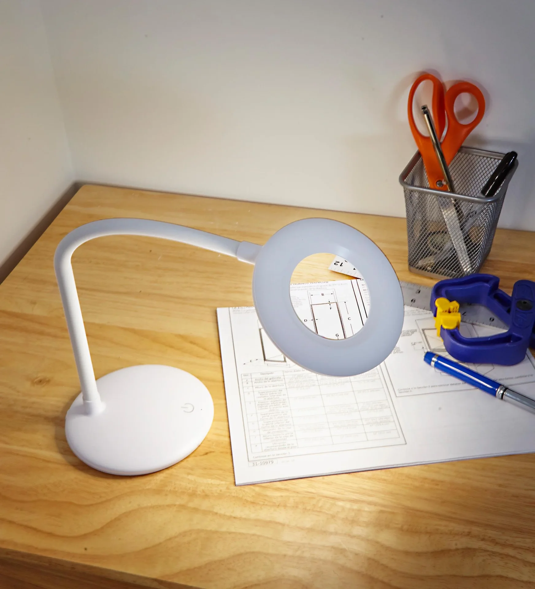 LED-Lupenlampe „Magic Vision“, mit Standfuß, Weiß - 5