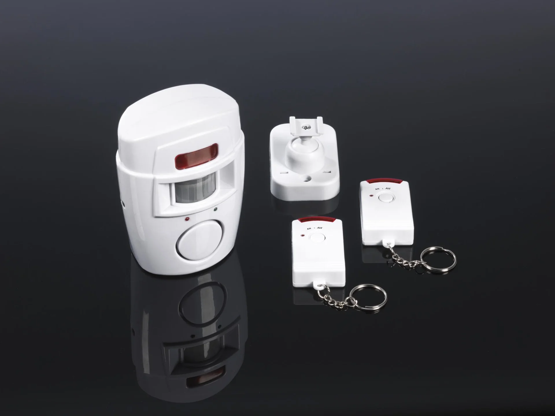 Drahtlose Infrarot Alarmanlage mit 2 Fernbedienungen - 1