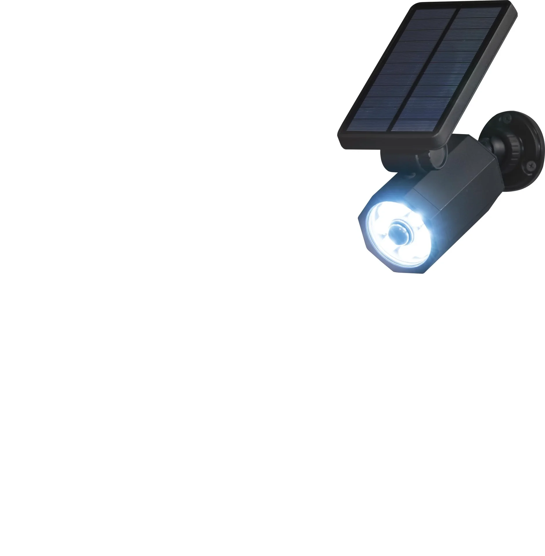 Solar Außenleuchte mit Bewegungsmelder und Dämmerungssensor, 400 Lumen - 0