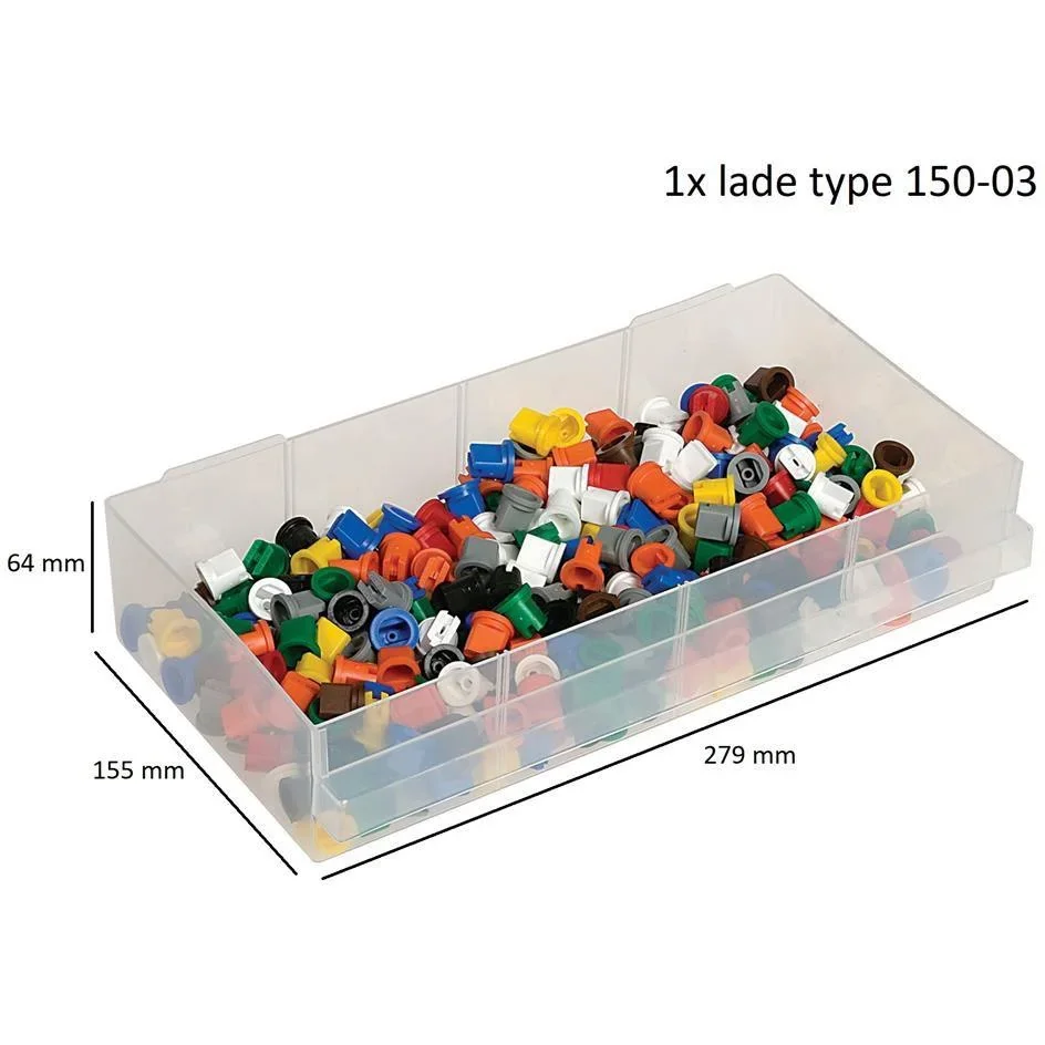 Kommode mit 44 Schubladen - 51x30,6x15cm - 1