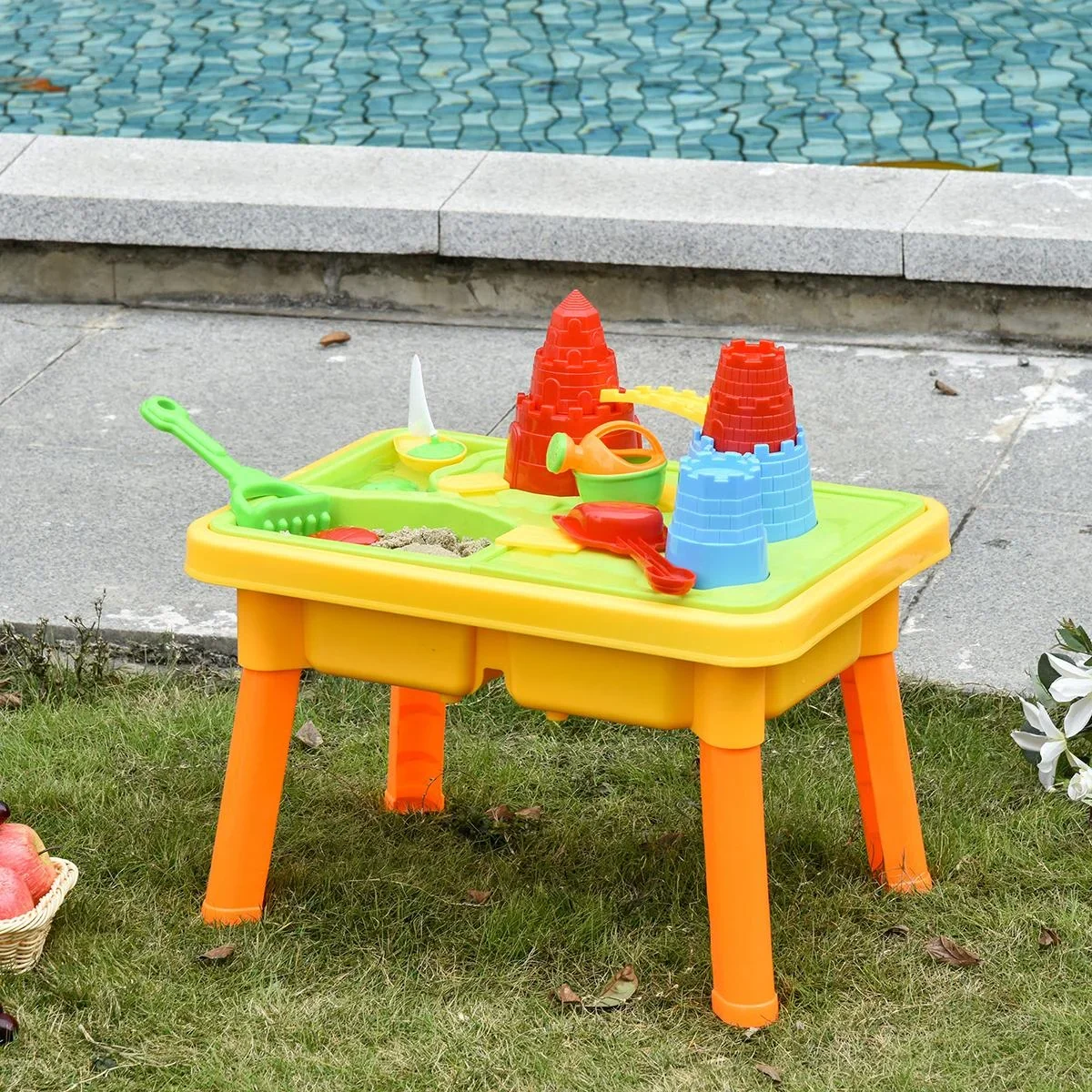 Kinder Sandspielzeug Burgthema bunt - 2