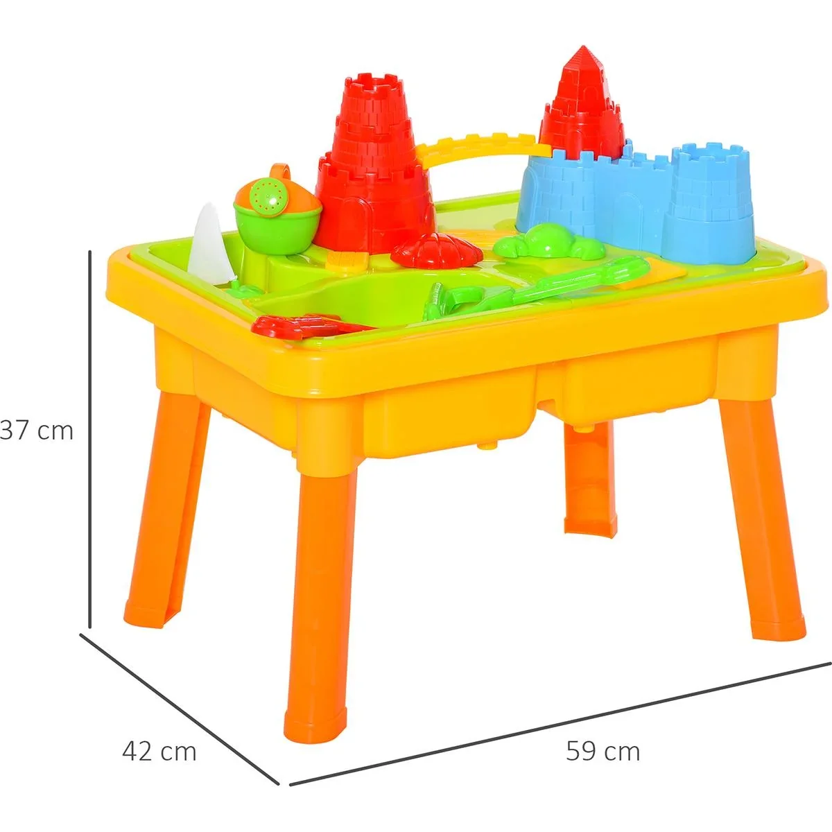 Kinder Sandspielzeug Burgthema bunt - 3