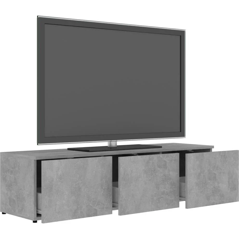 TV-Schrank 120x34x30 cm Spanplatte betongrau - 1