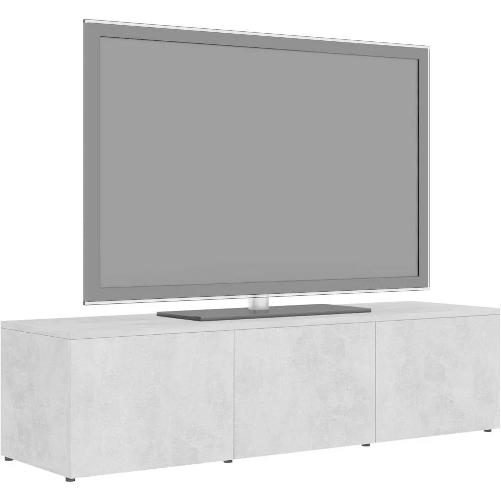TV-Schrank 120x34x30 cm Spanplatte betongrau - 2