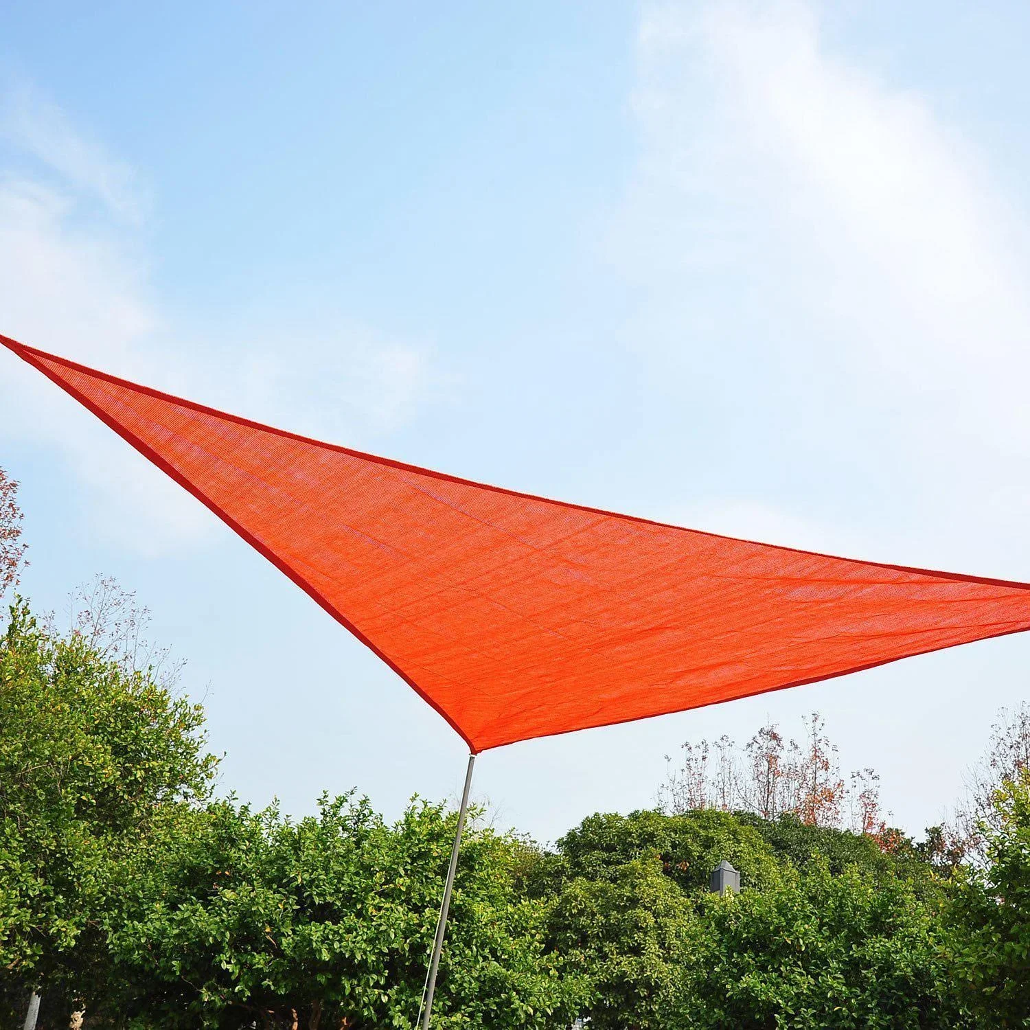 Sonnensegel Dreiecke Rostrot 5x5x5 m HDPE - atmungsaktiv - 0