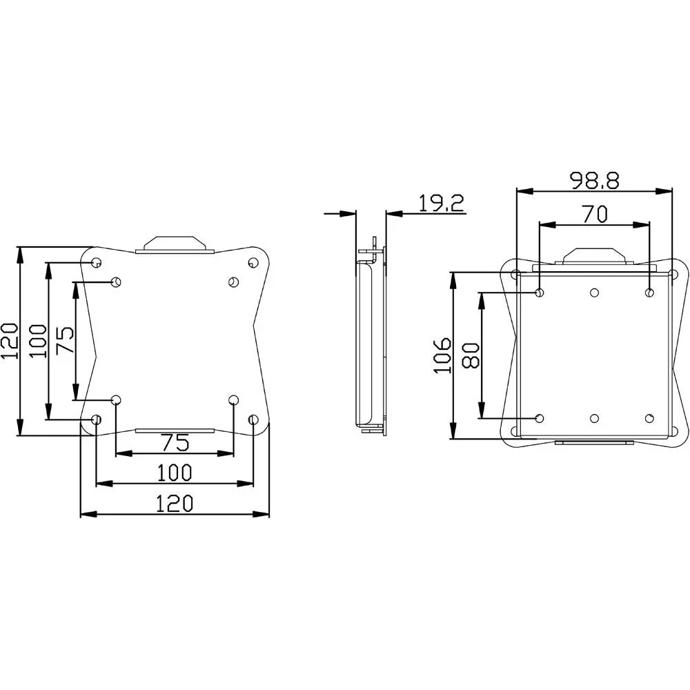 TV-Wandhalterung fixiert 13 - 27 " 30 kg - 1