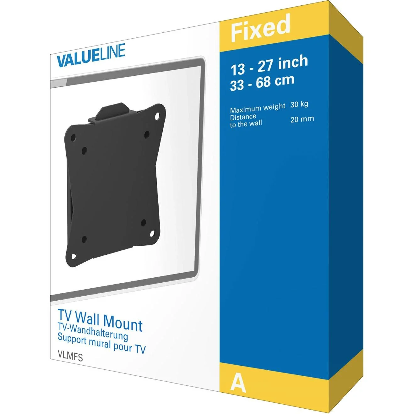 TV-Wandhalterung fixiert 13 - 27 " 30 kg - 2