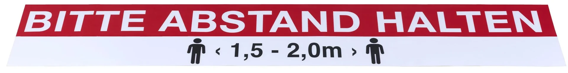 Boden- und Wandaufkleber "Abstand halten / Figur" - 1