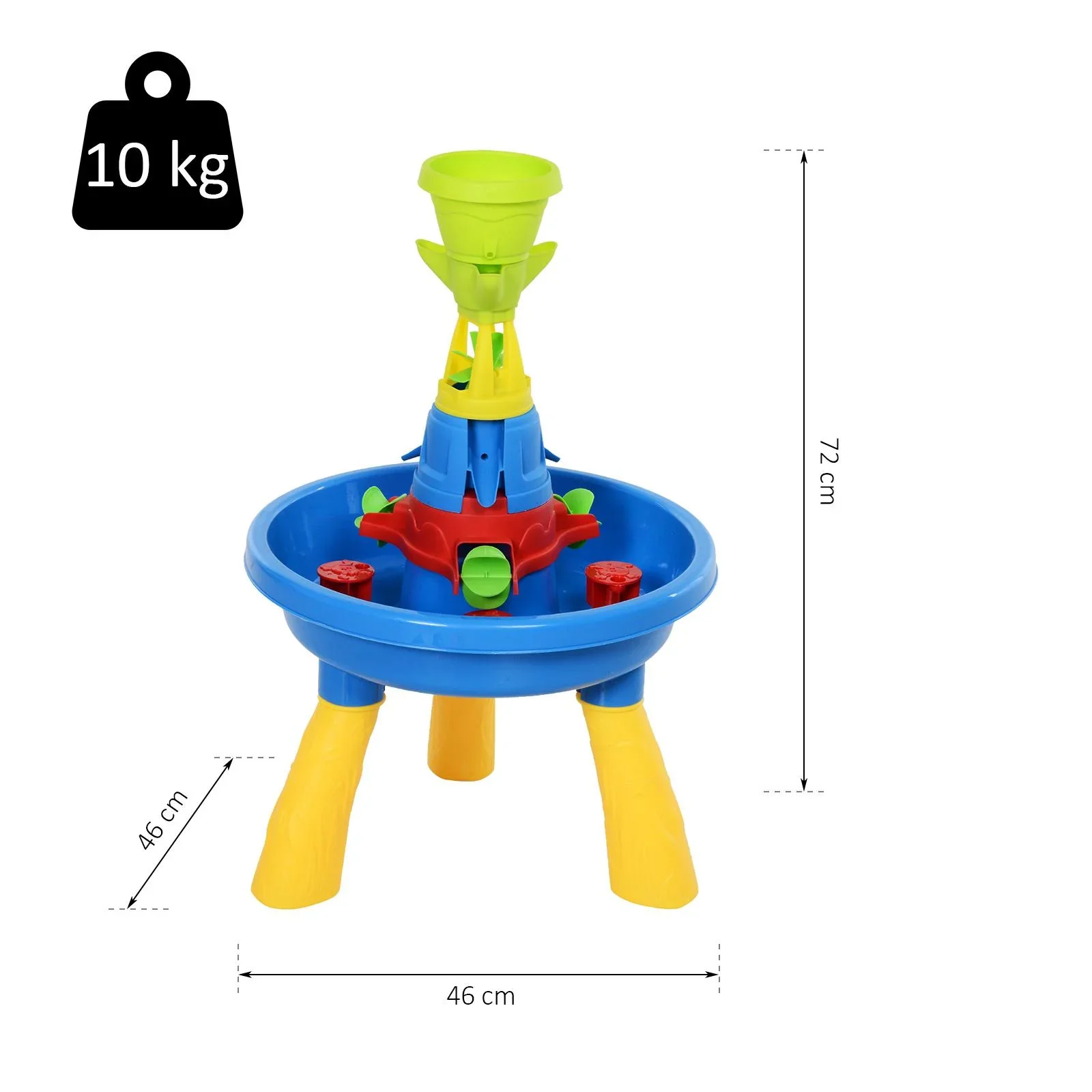 Kinder Sandkastentisch mit 21-tlg, Zubehör - 3