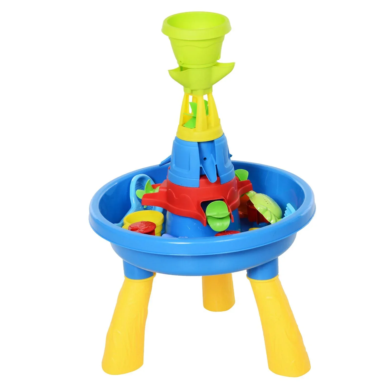 Kinder Sandkastentisch mit 21-tlg, Zubehör - 6