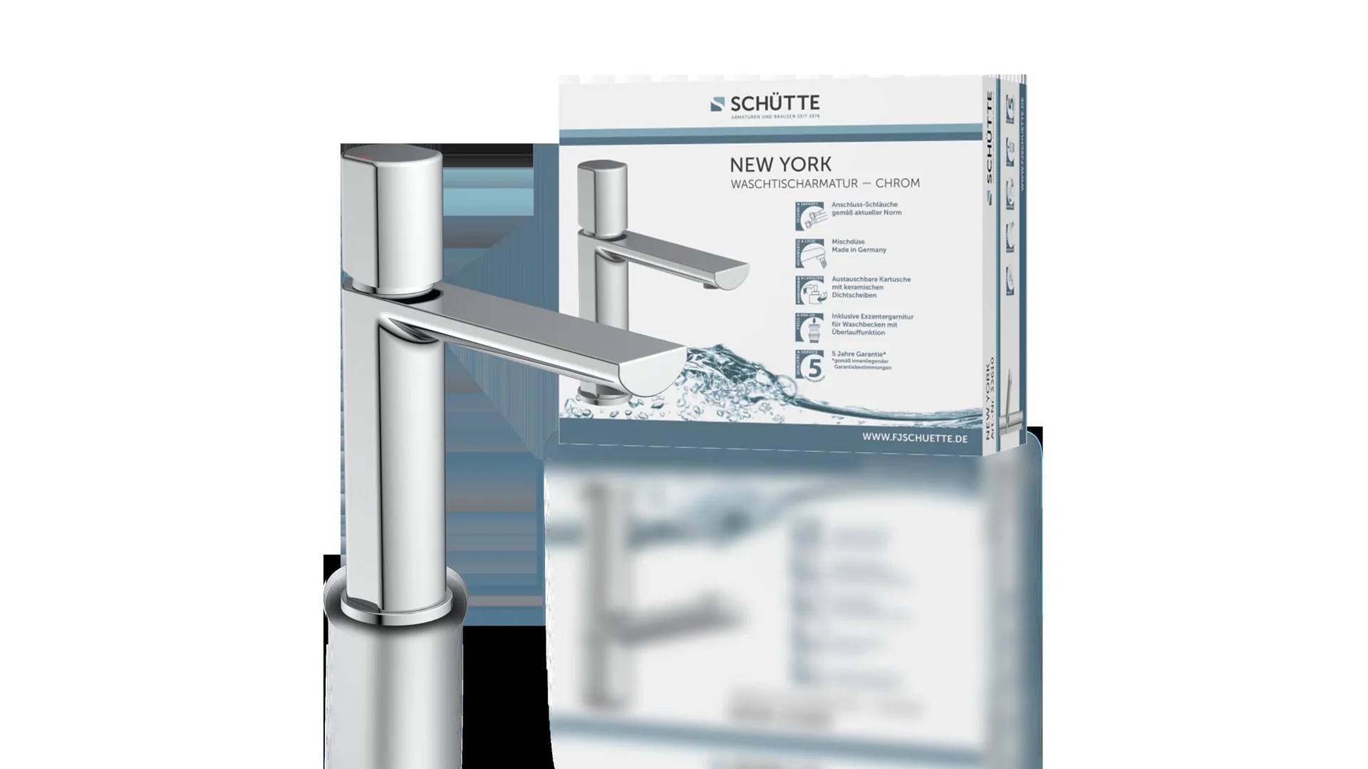 Waschtischarmatur "NEW YORK", Chrom - 3