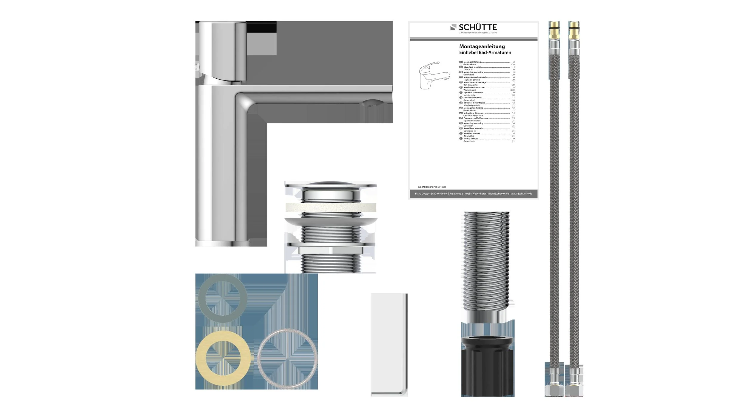 Waschtischarmatur "NEW YORK", Chrom - 7