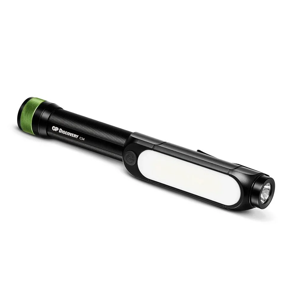 DISCOVERY Clip Arbeitsleuchte mit seitlicher COB Lichtleiste, Magnetbefestigung, 4 Leuchtmodi 550 Lumen, IPX4 - 2