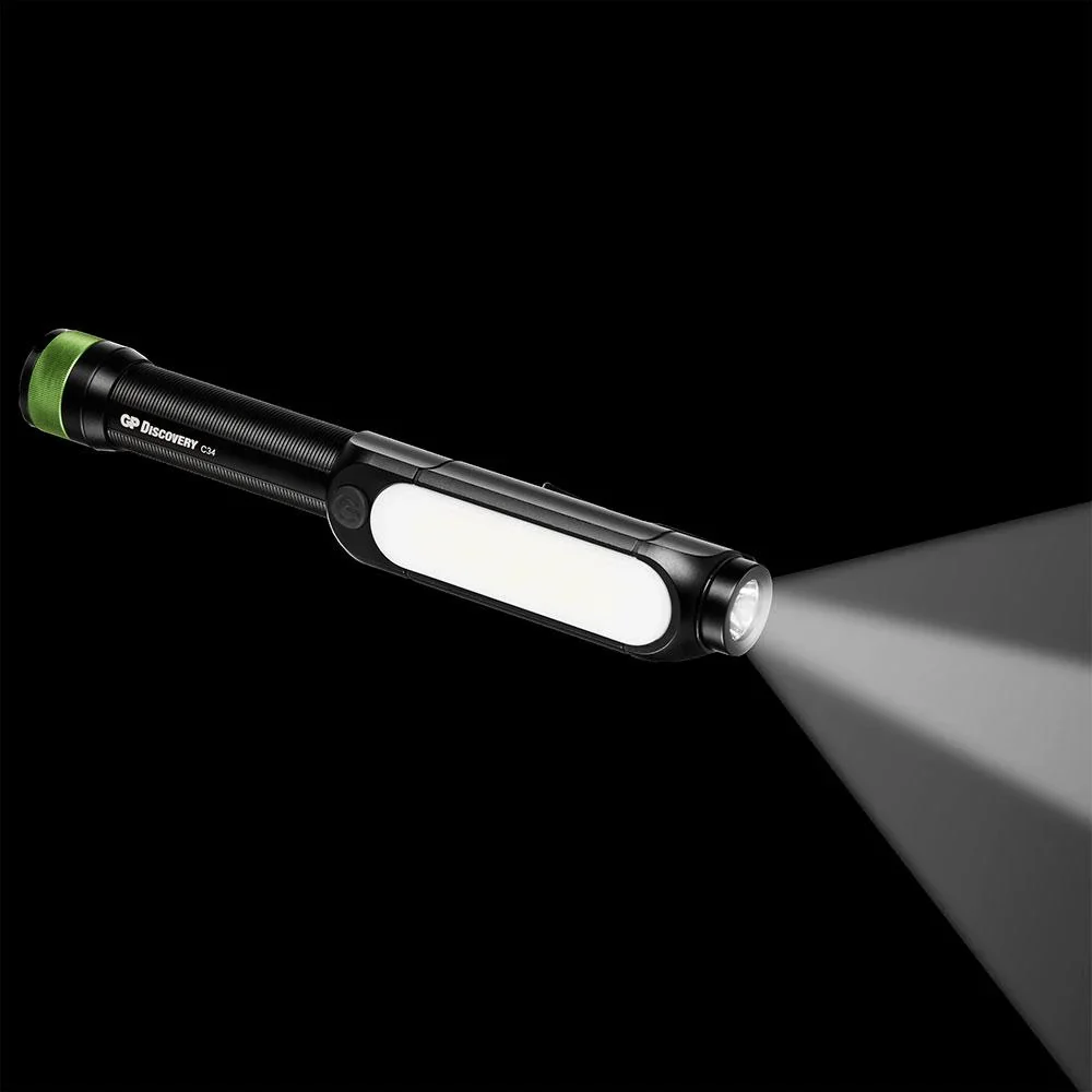 DISCOVERY Clip Arbeitsleuchte mit seitlicher COB Lichtleiste, Magnetbefestigung, 4 Leuchtmodi 550 Lumen, IPX4 - 8