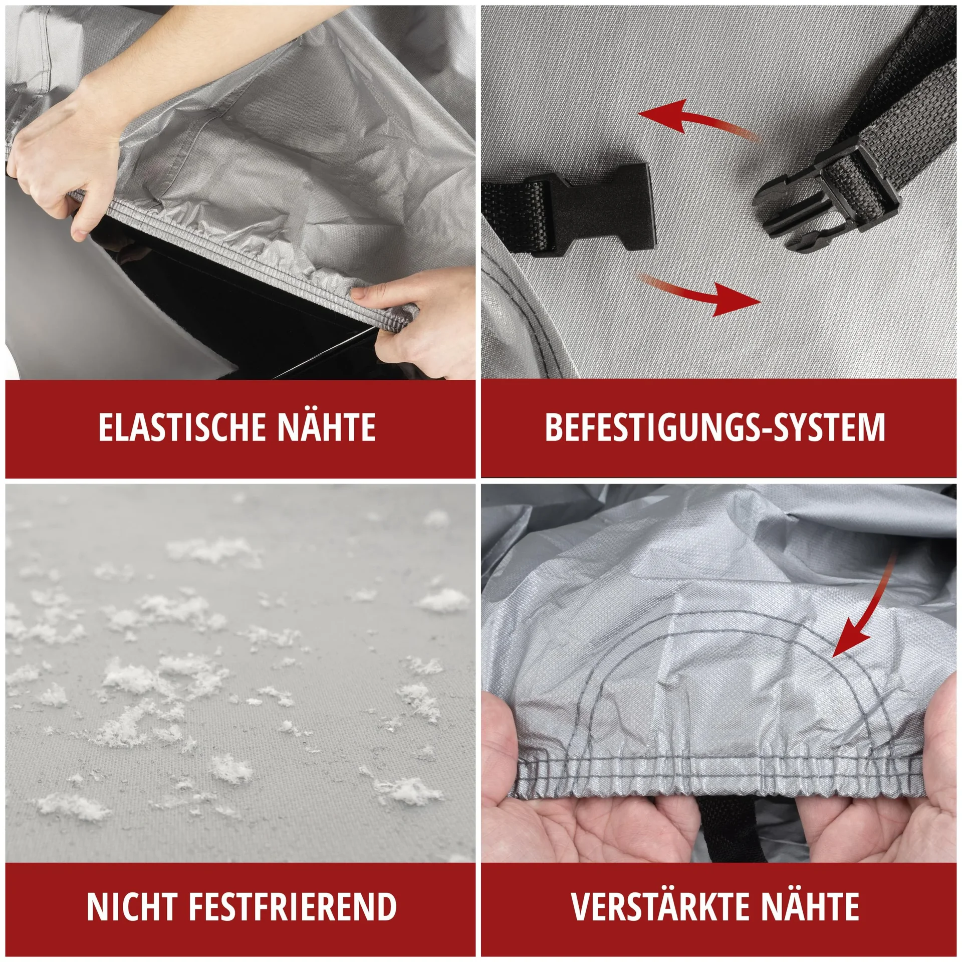 All Weather light SUV - Größe L - 520 x 185 x 155 cm - PEVA -grau - 3