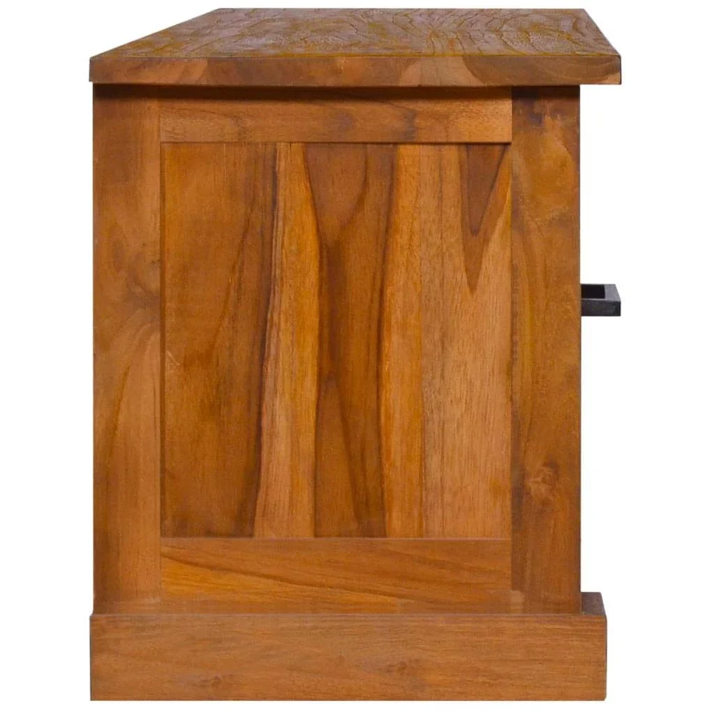 TV-Schrank 112x30x37 cm massiv Teak - 0
