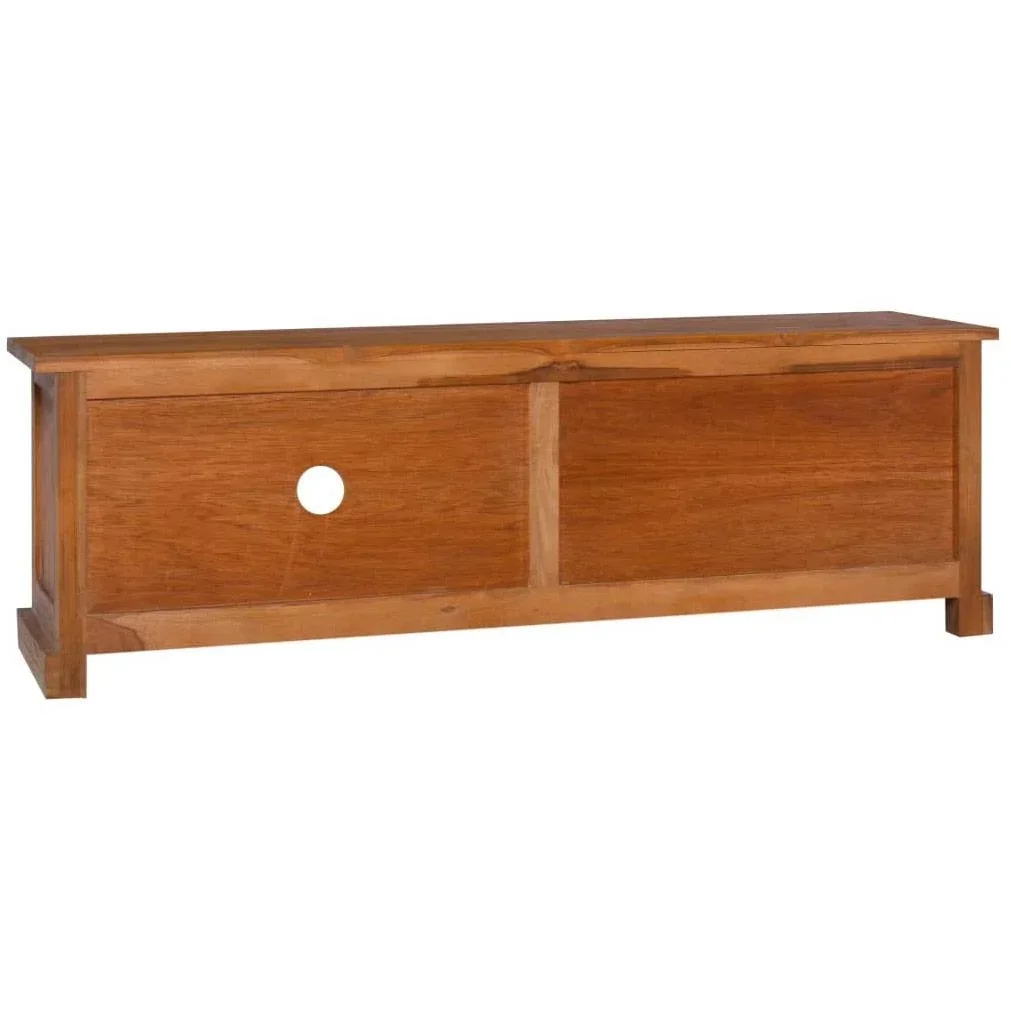 TV-Schrank 112x30x37 cm massiv Teak - 2