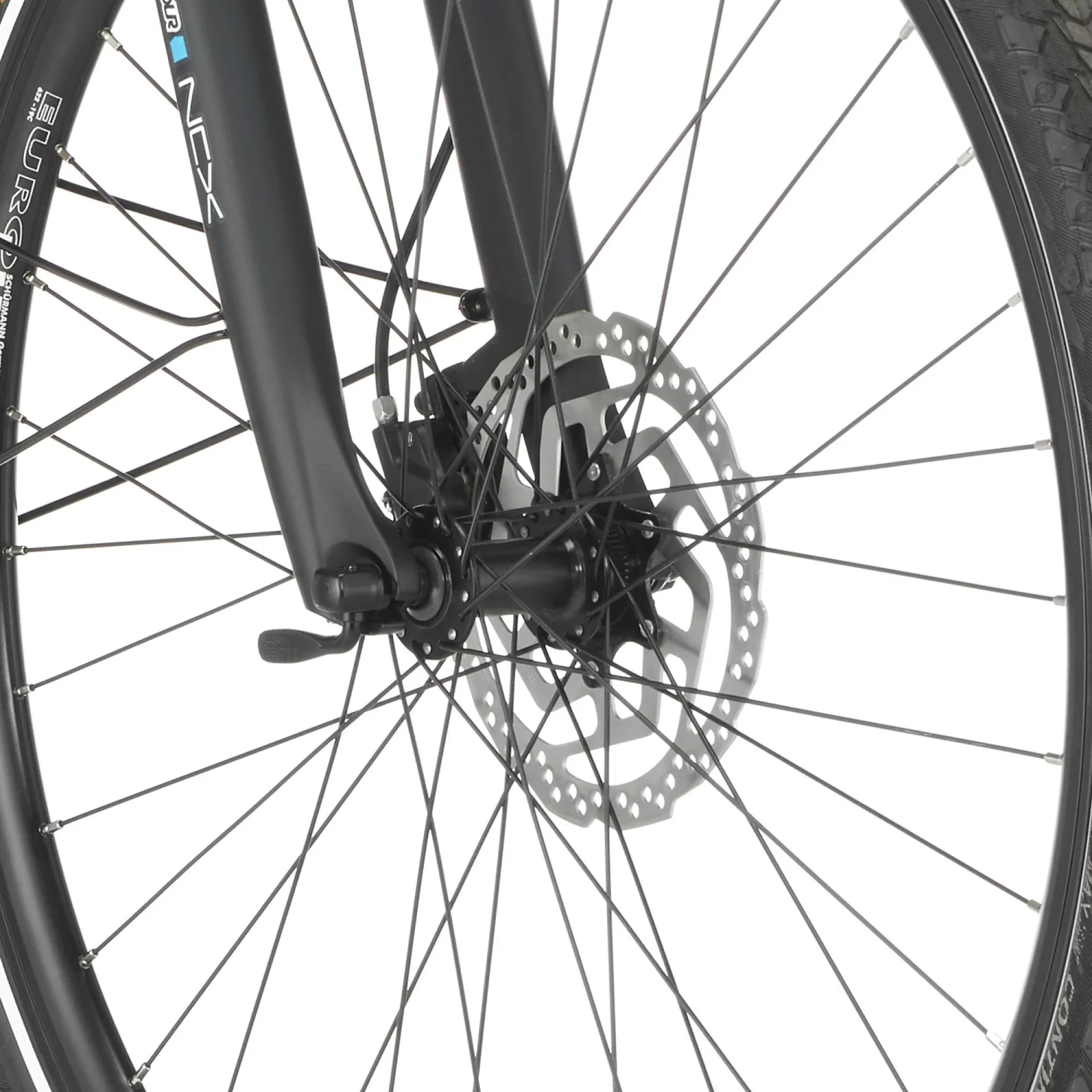 Damen E-Bike Trekking, 28 Zoll, Rahmengröße 44 cm, 10-Gang Kettenschaltung, schwarz matt, VIATOR ETD 1861 - 3