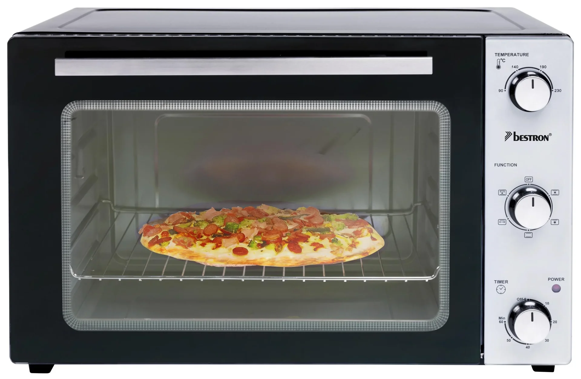 Grill-Backofen mit Drehspieß, Umluftfunktion, 55 Liter, 2000 Watt - 9