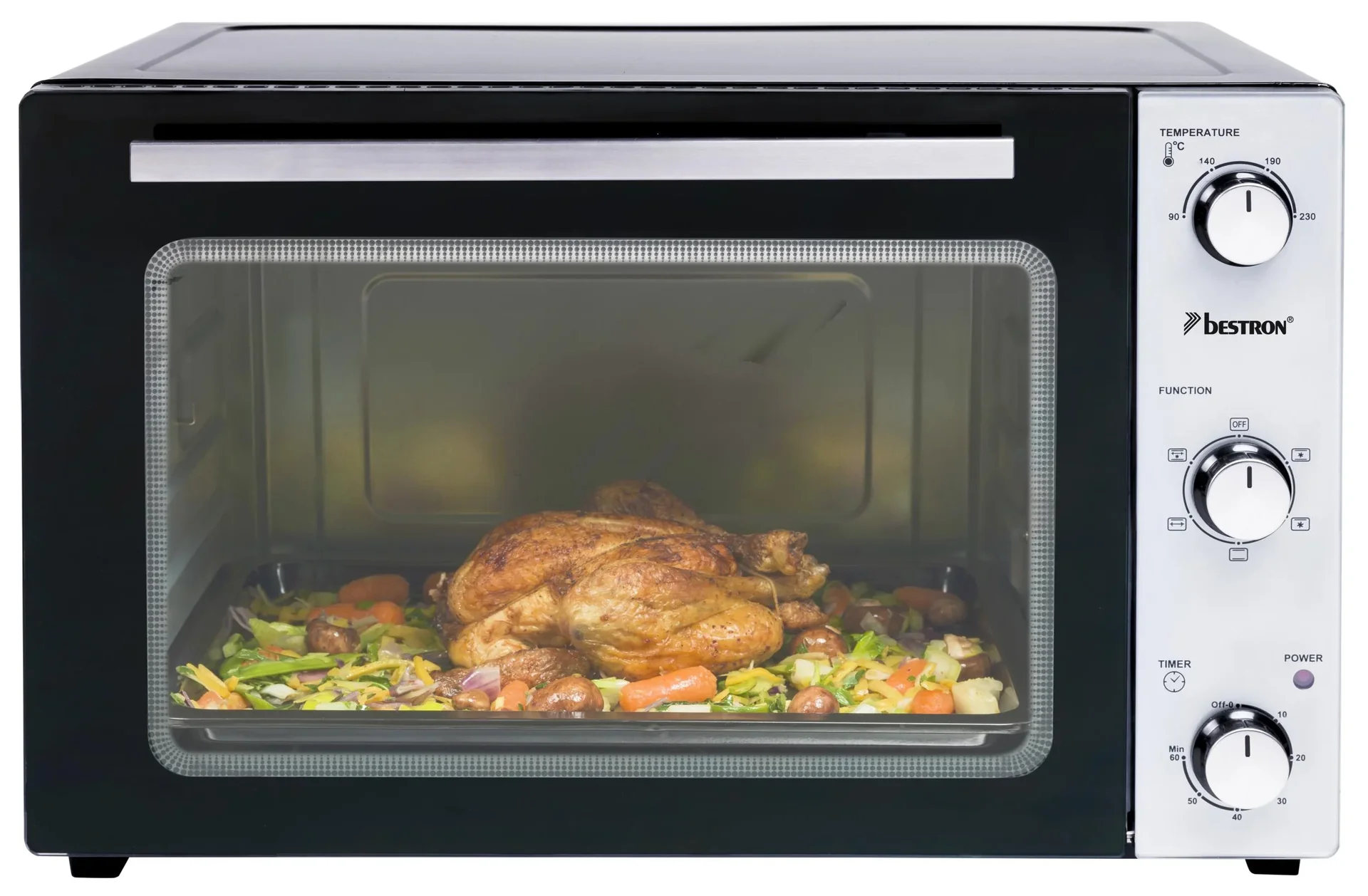 Grill-Backofen mit Drehspieß, Umluftfunktion, 55 Liter, 2000 Watt - 10