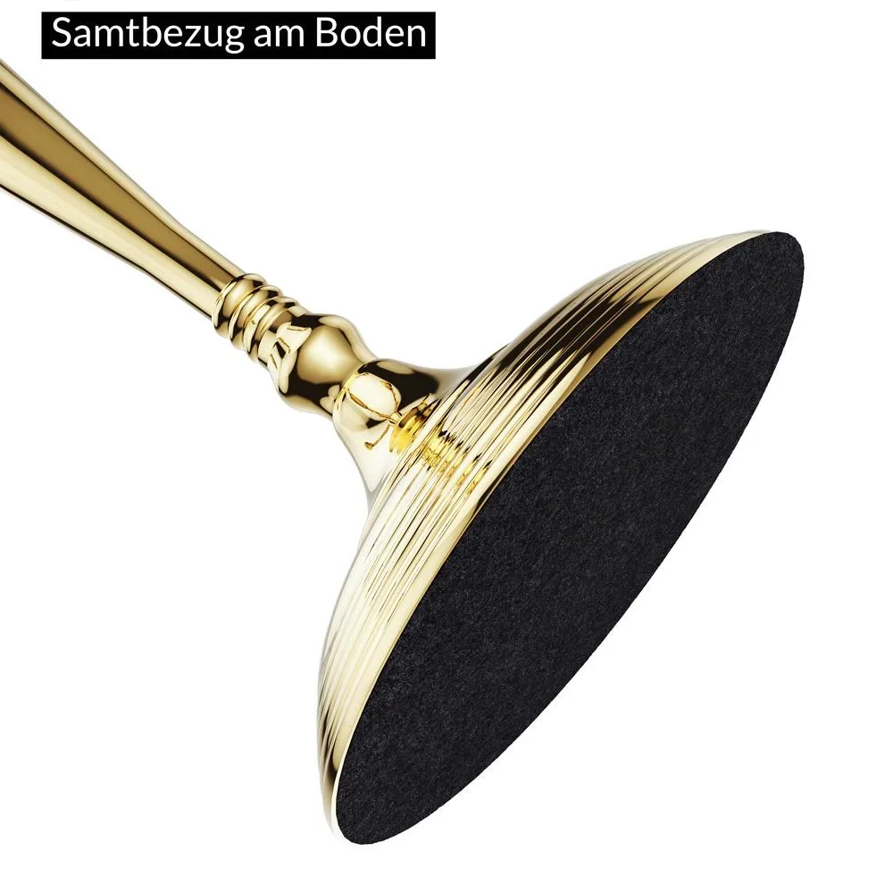 Kerzenleuchter gold glänzend aus Aluminium 60cm 5-armig - 5