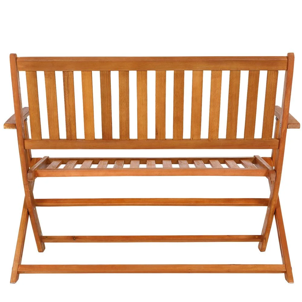 Gartenbank aus Eukalyptusholz 120x55x90cm FSC-zertifiziert klappbar - 0