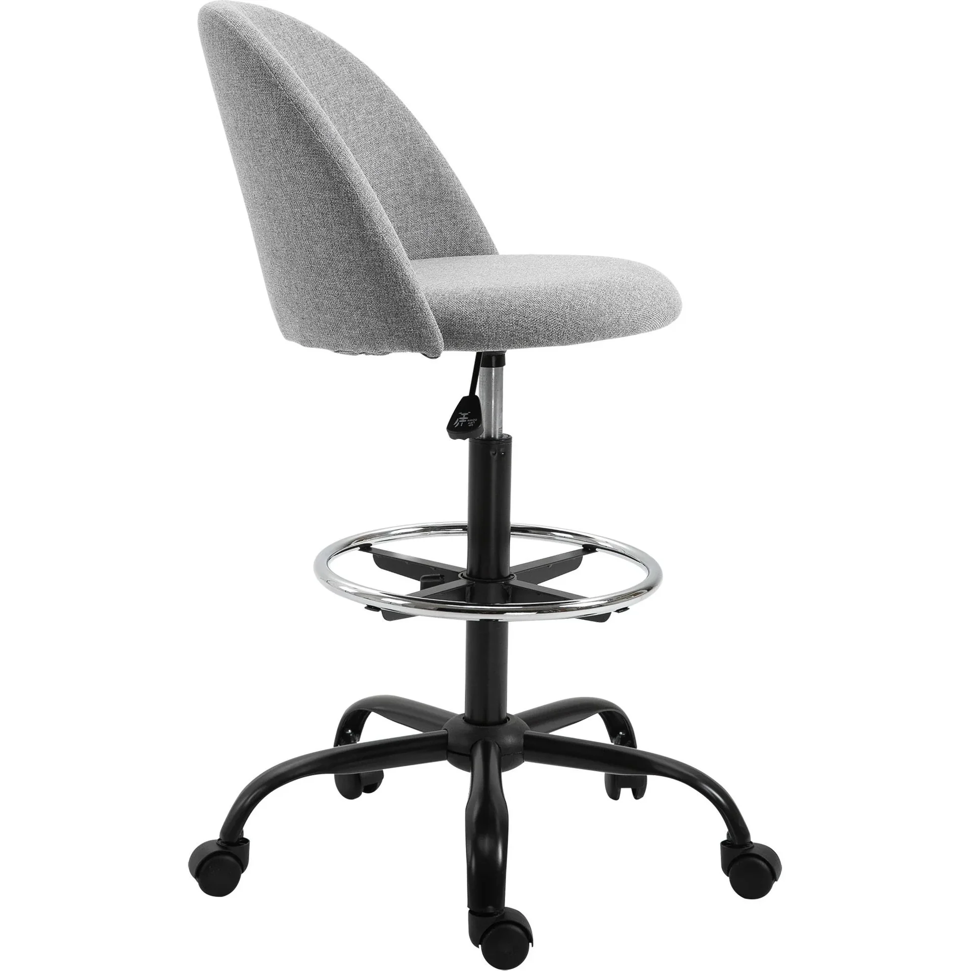 Schreibtischhocker, grau - 5