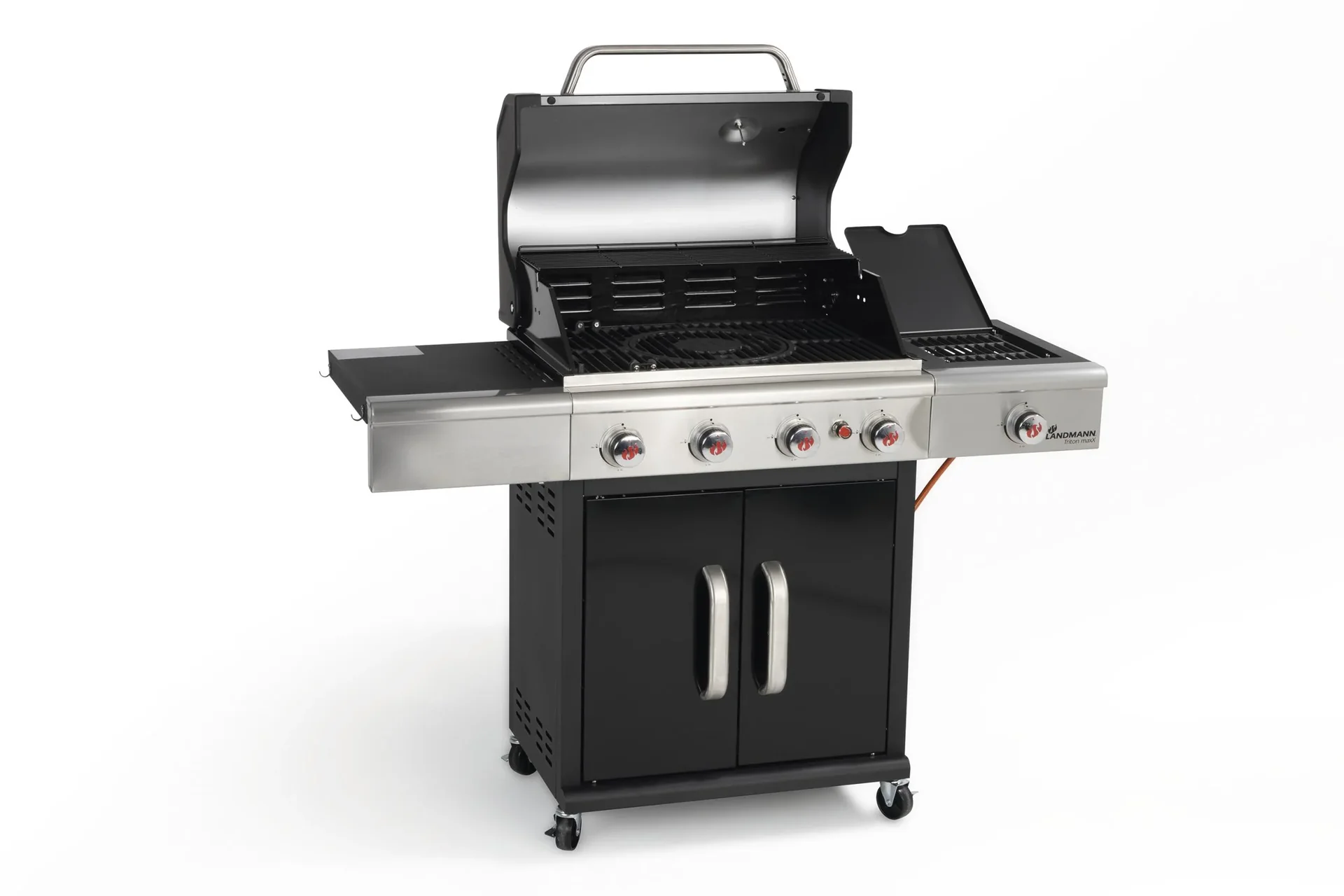Gas- & Holzkohlegrill, Triton 4.1 coaL, 4 einstellbare Brenner - 1