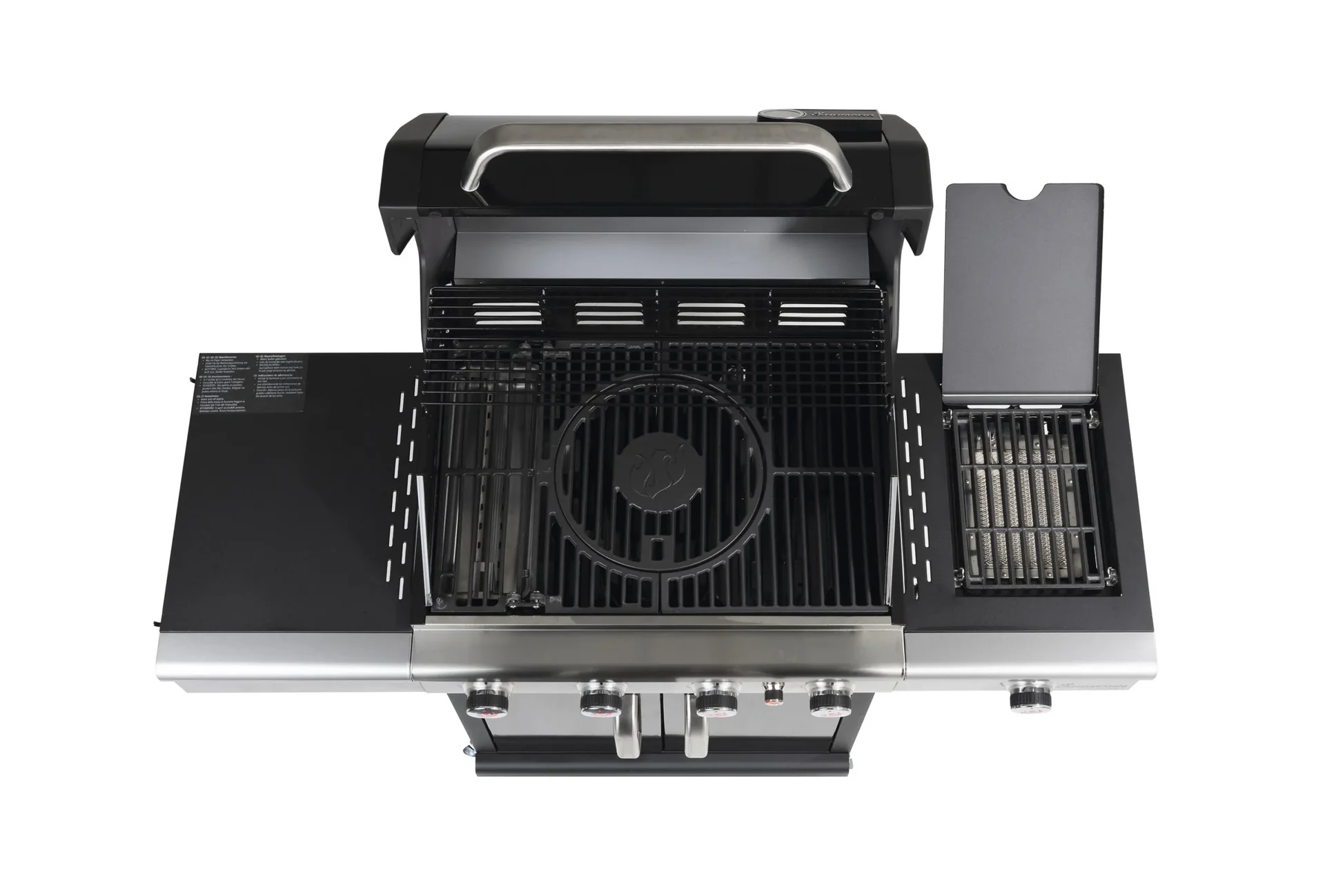Gas- & Holzkohlegrill, Triton 4.1 coaL, 4 einstellbare Brenner - 4