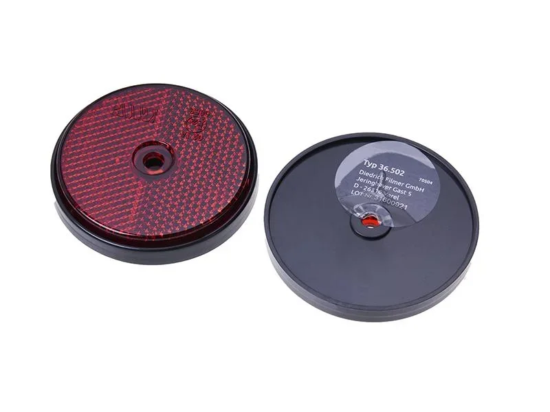 Reflektor, orange, rund, 2 Stück - 1