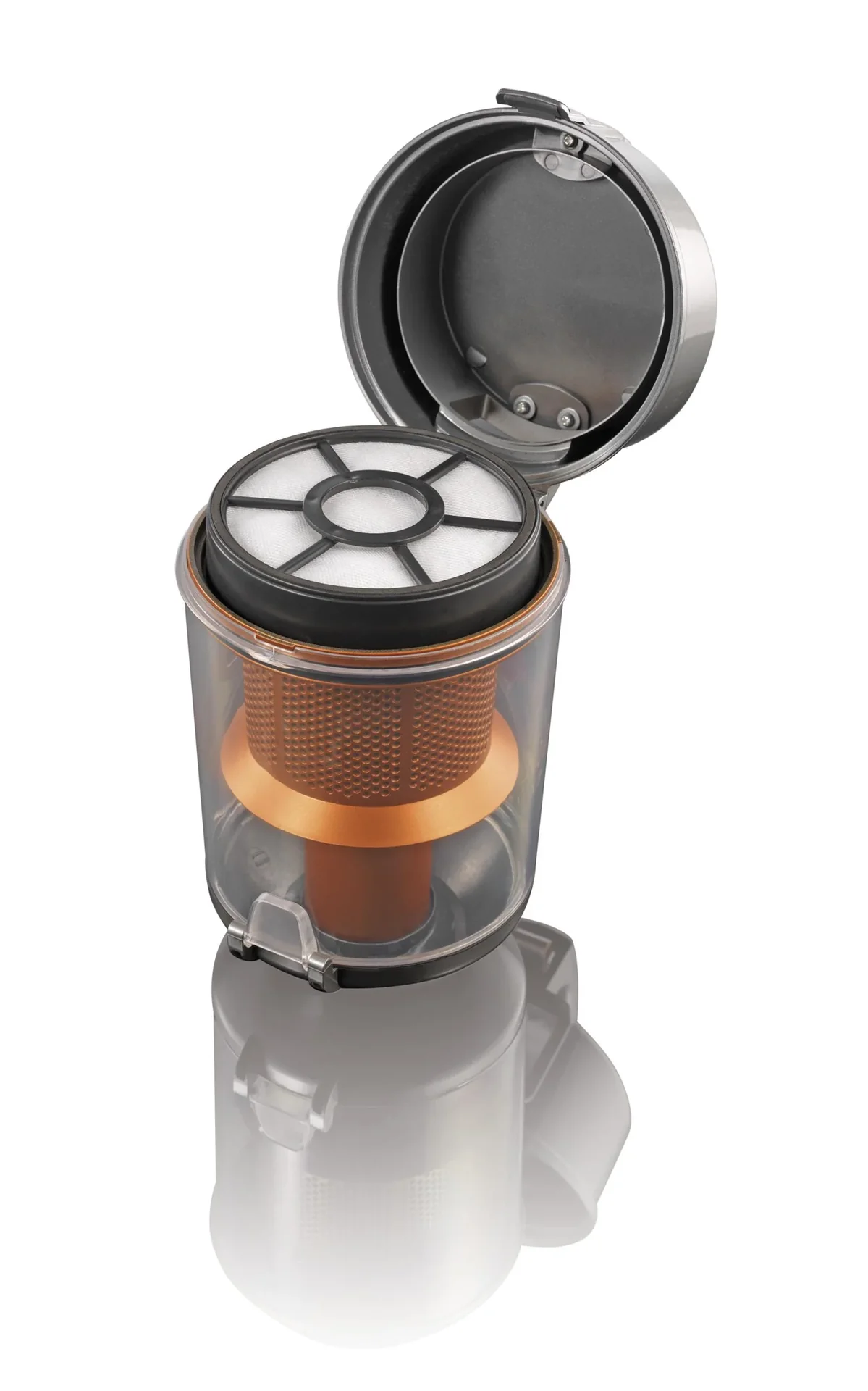 Zyklon-Staubsauger "Pet Star", mit 6-teiligem Jumbo-Düsen-Set, inklusive Tierhaardüse, 700 Watt, Silberfarben/ Orange - 1