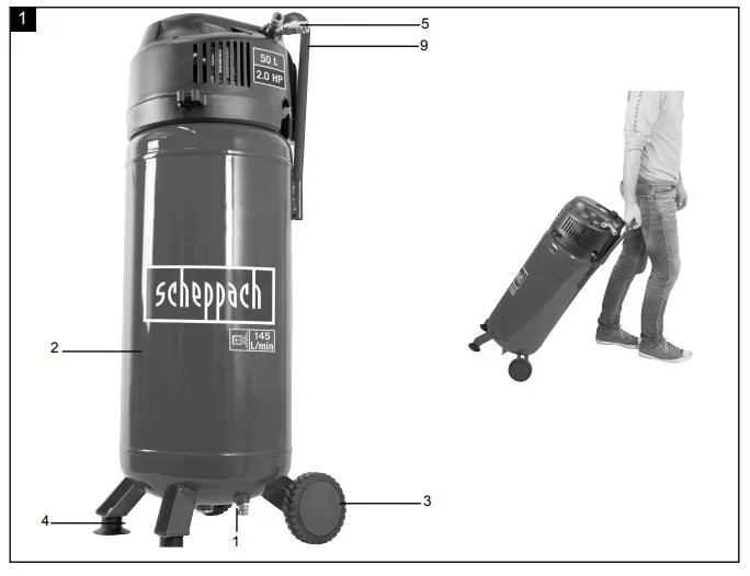 KOMPRESSOR 50L HC51V 10BAR - 2