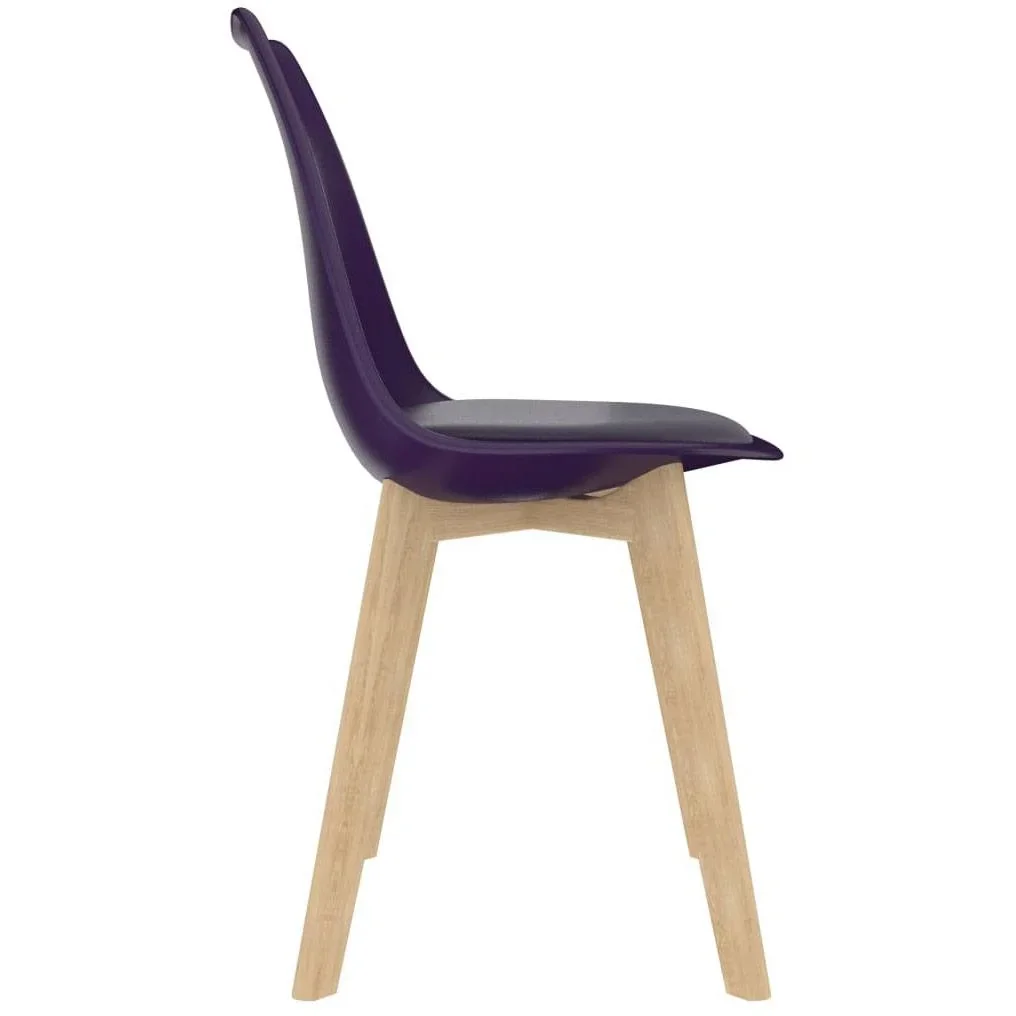 Esstischstühle 2tlg. Kunststoff flieder - 4