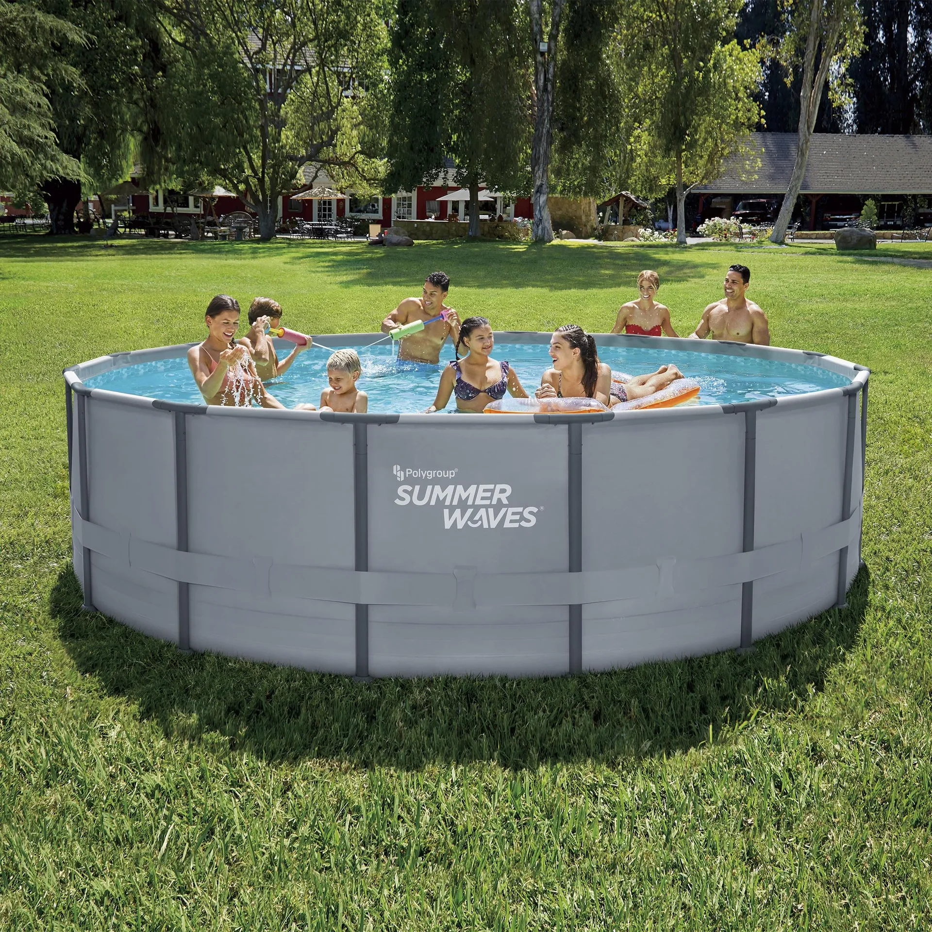 Elite Frame Pool Ø488 x 122 cm anthrazit - 3