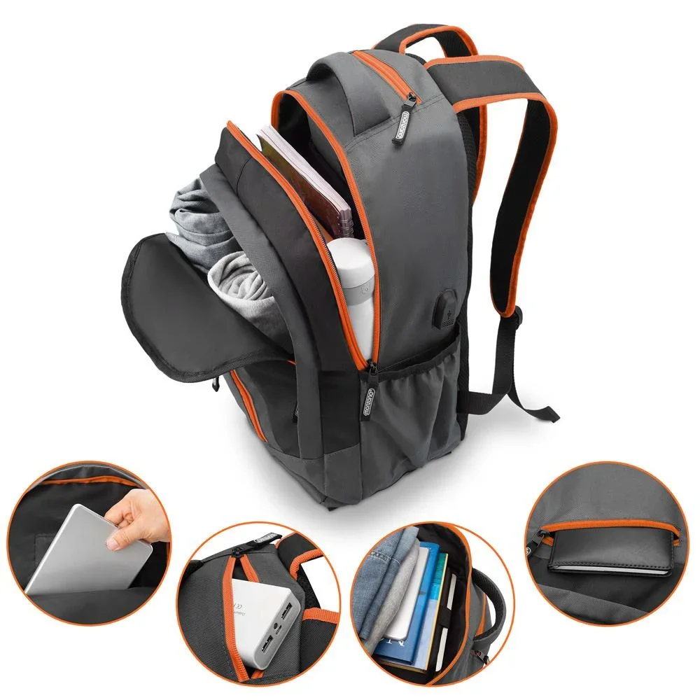 Sport- und Freizeit Rucksack 35L grau/orange - 1