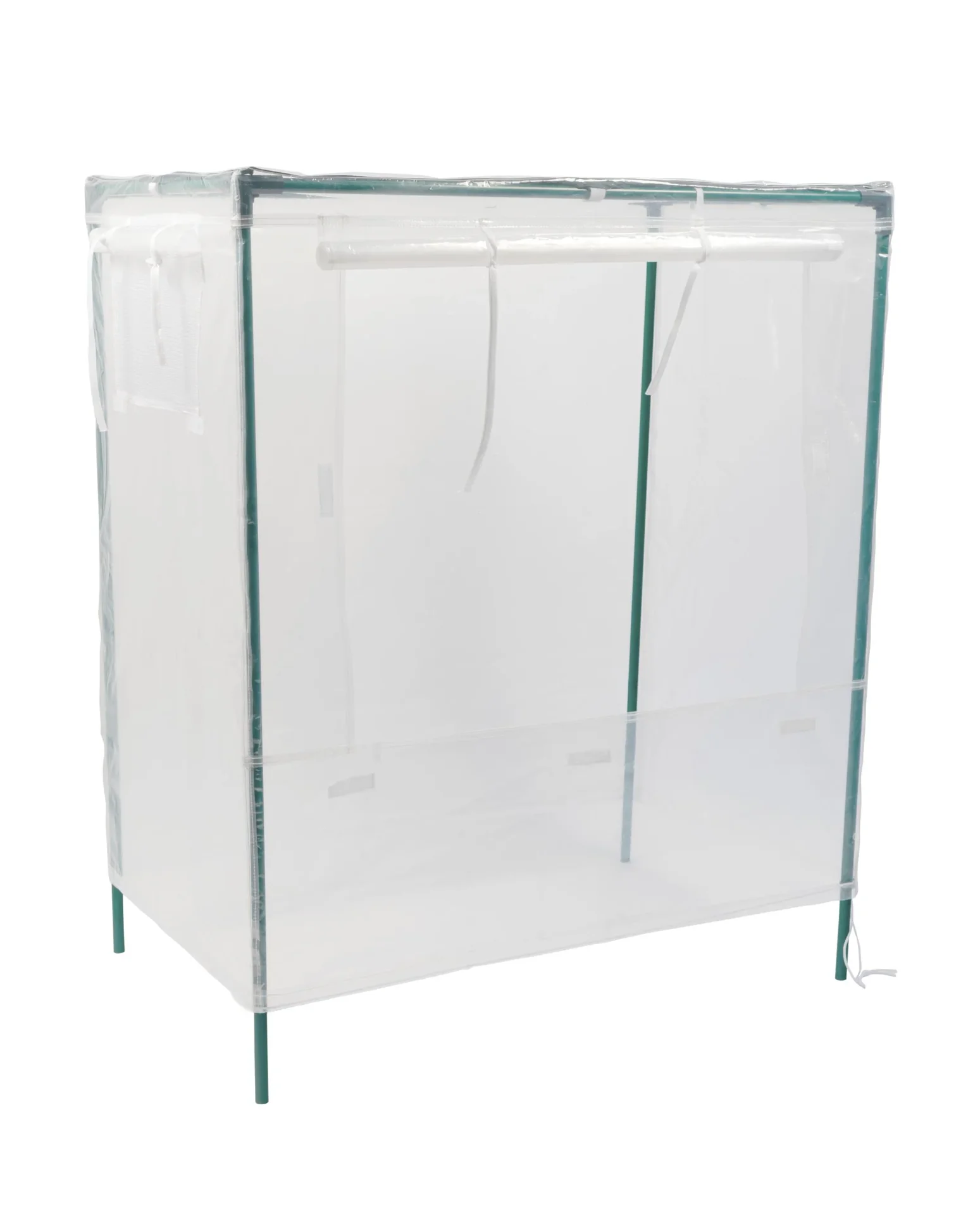 Hochbeetabdeckung eckig M, 118 x 55 x 105 cm, Anbauhöhe 80-90 cm - 0