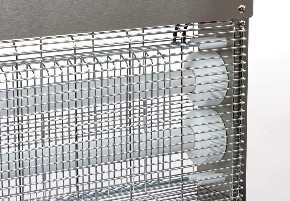 Elektrischer Fliegenvernichter EcoKill Inox IPX4, 2 x 15 Watt - 1