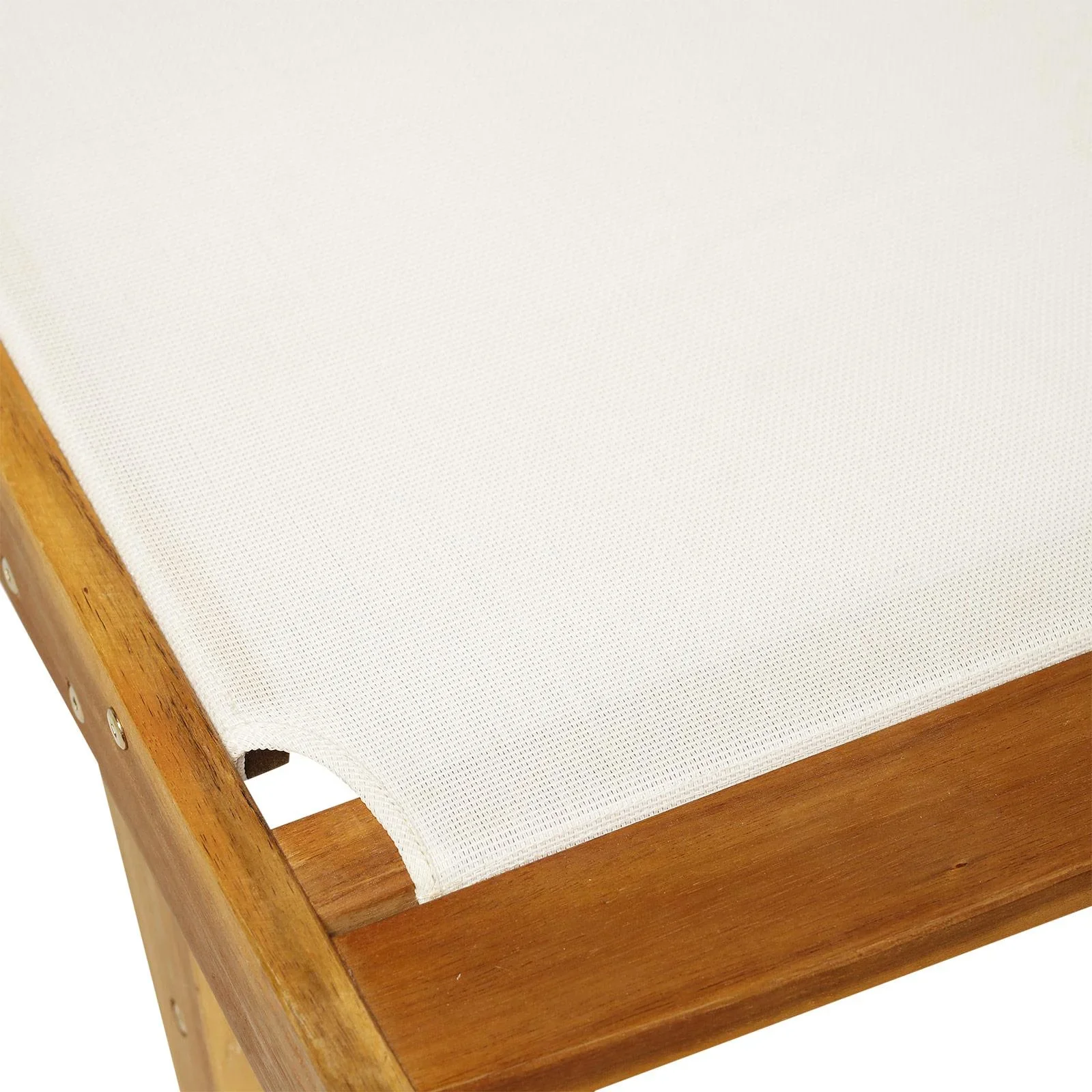 Sonnenliege Relaxliege Gartenliege verstellbar Akazienholz Textil Natur 198 x 60 x H87/80/69/45 cm - 3
