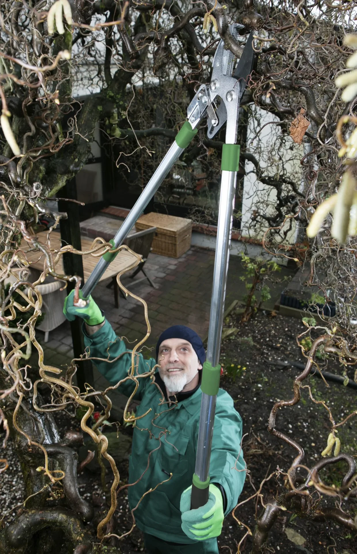 Amboss Astschere mit Ratsche und Teleskopgriff - 6