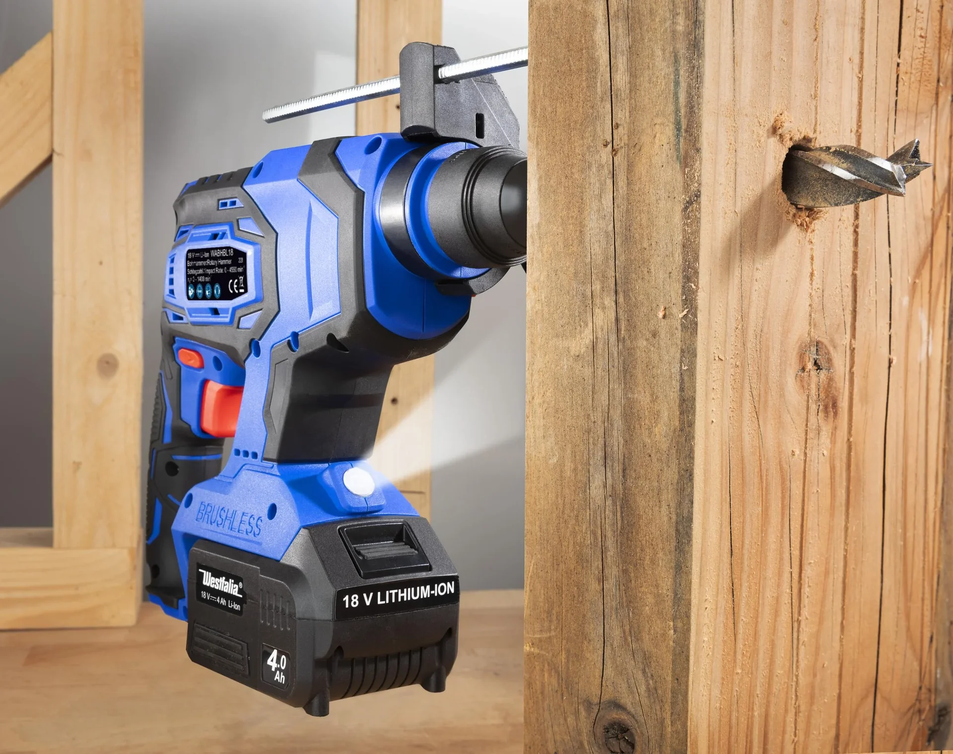 Akku Bohrhammer 18 Volt Li-Ion WABHBL18 -ohne Akku und Ladegerät- - 3