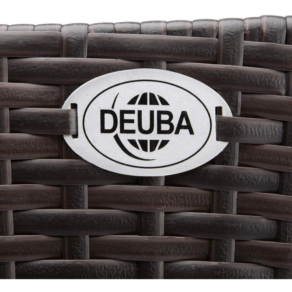 Polyrattan Pflanzgefäß - 2er Set - Braun - 3