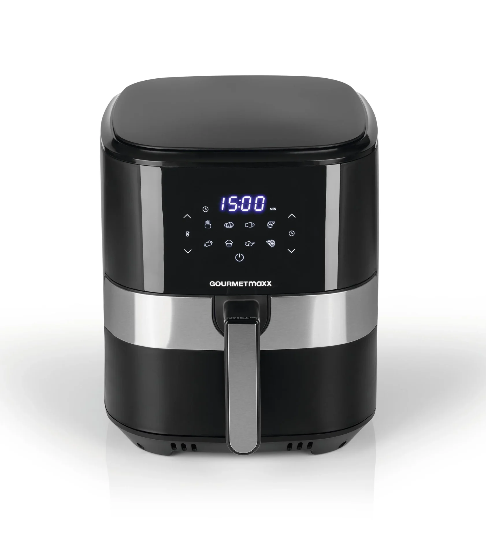 Heißluft-Fritteuse Digital, 6,2 Liter, 1500 Watt, Schwarz - 4