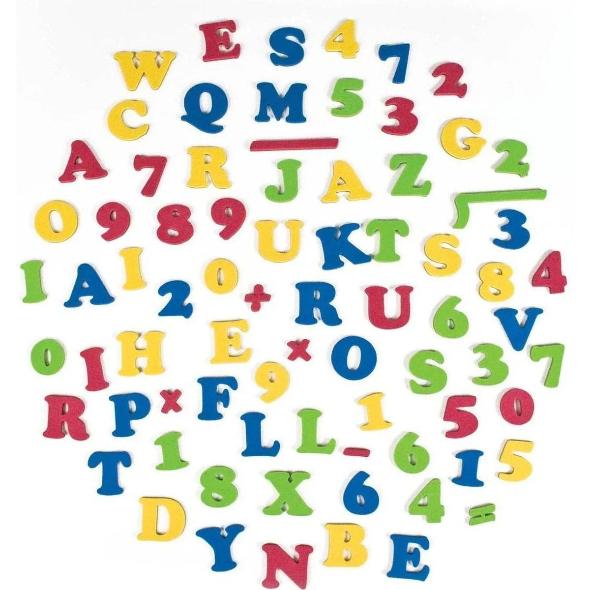 Staffelei für zwei - zweiseitig - enthält 77 Buchstaben, Zahlen und Zeichen aus magnetischem Schaumstoff - 3