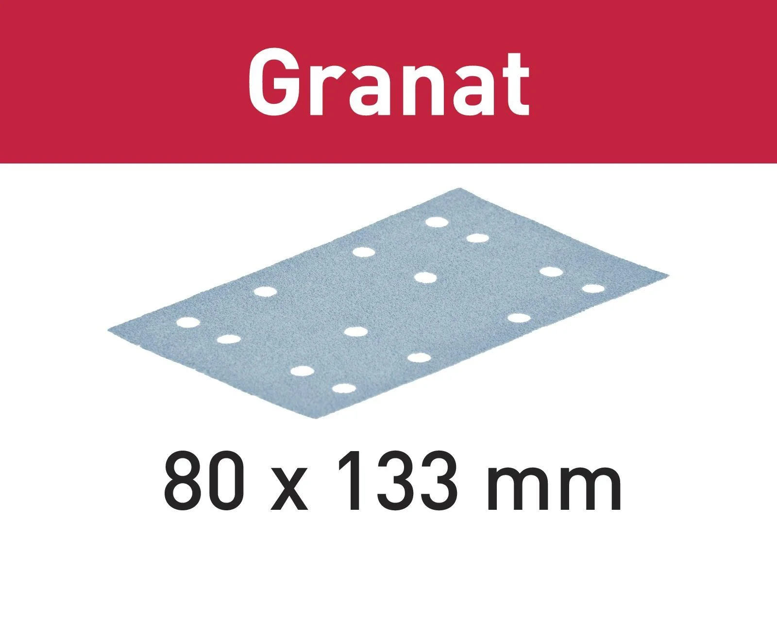 Schleifstreifen STF 80 x 133 P 80, 50 Stück - 2
