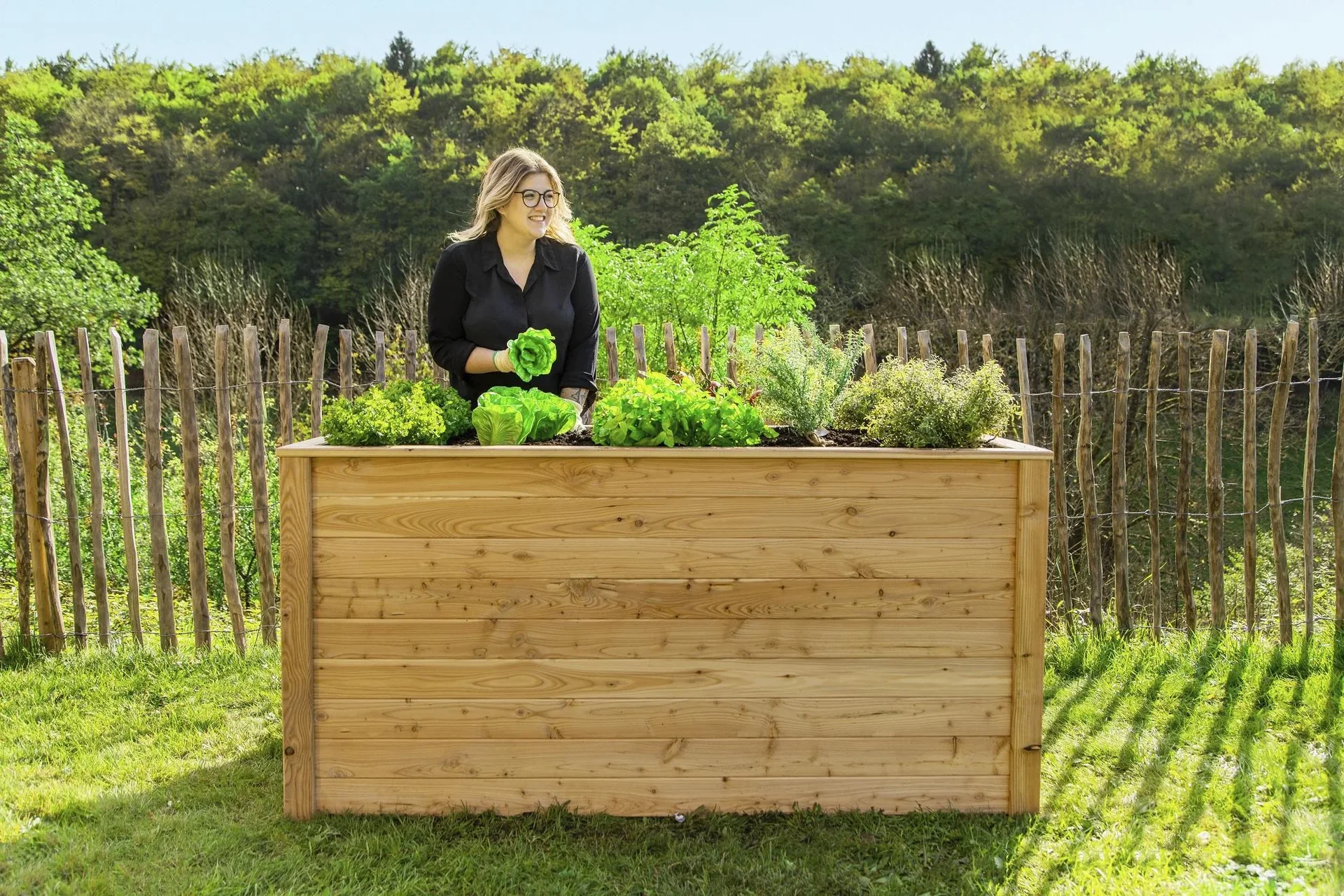 Hochbeet Lärche 170, 170 x 90 x 84 cm - 4