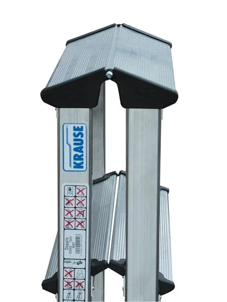 Alu Stufen Doppelleiter 2 x 5 Stufen - 1