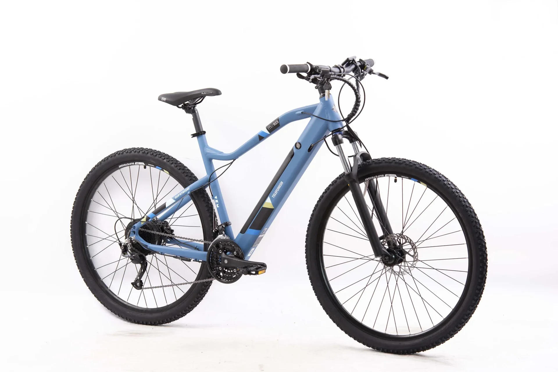 Unisex Alu MTB E-Bike, 27,5 Zoll, 27-Gang Kettenschaltung, blau, Aufsteiger M923 Hardtail - 1