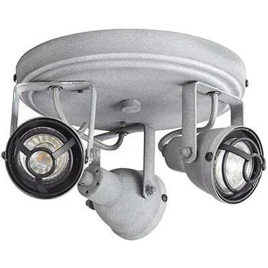 Deckenleuchte Bente 3-lichts industriell beton gris inkl. 3 x 4W LED Ø 21,5 cm - 1
